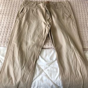 Red camel khakis